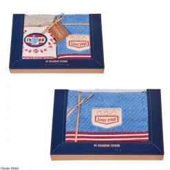 Clearance Maison Ghibli Gift Box 3 Towels Denim Stitching - My Neighbor Totoro