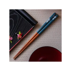 Sale Maison Ghibli Lacquered Chopsticks 21Cm Kodama Dark Blue - Princess Mononoke