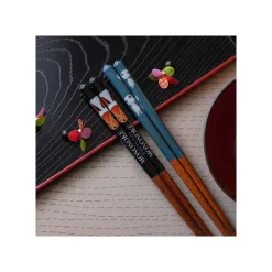 Sale Maison Ghibli Lacquered Chopsticks 21Cm Kodama Dark Blue - Princess Mononoke