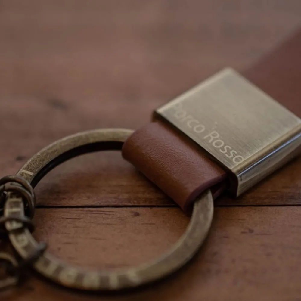 Sale Maison Ghibli Leather Key Chain Marco - Porco Rosso