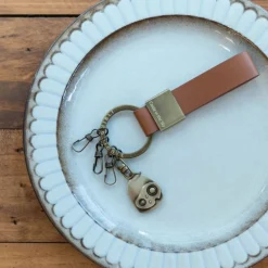 Maison Ghibli Leather Key Chain Robot - Castle In The Sky