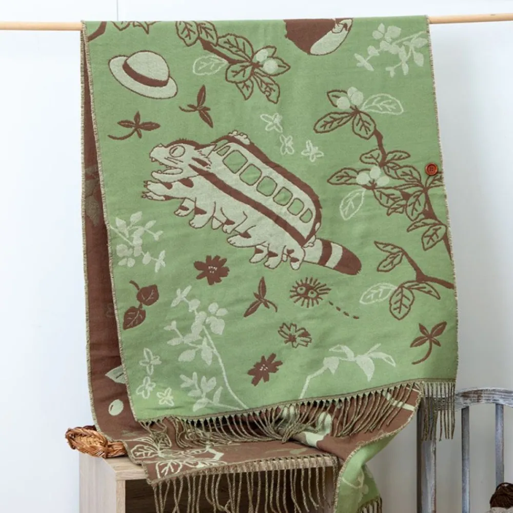 Clearance Maison Ghibli Light Green Stole Totoro & Catbus - My Neighbor Totoro