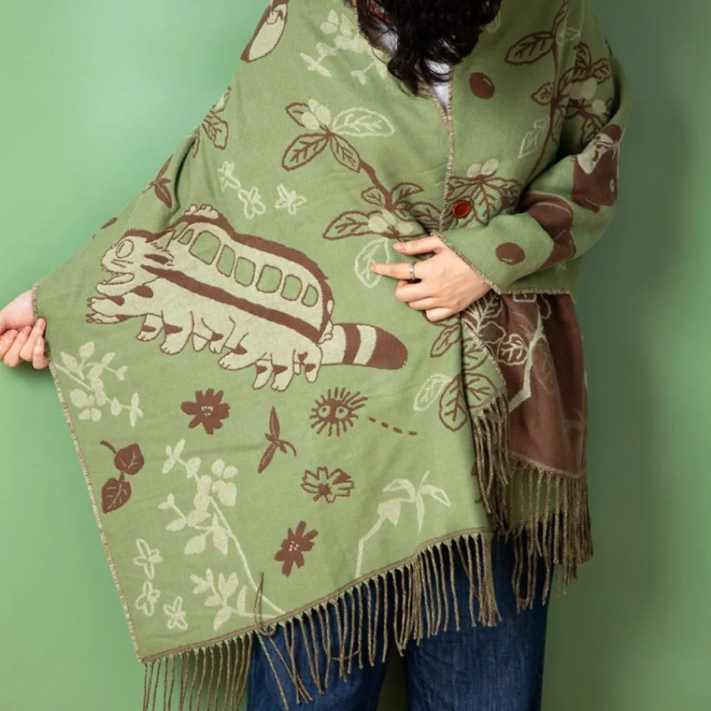 Clearance Maison Ghibli Light Green Stole Totoro & Catbus - My Neighbor Totoro