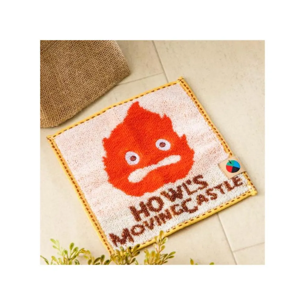 Hot Maison Ghibli Mame Mini Towel Calcifer 15X15 Cm - Howl'S Moving Castle