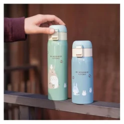 Hot Maison Ghibli Mat Blue Thermos Bottle 350Ml - My Neighbor Totoro