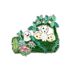 Clearance Maison Ghibli Metal Brooch Kodama - Princess Mononoke