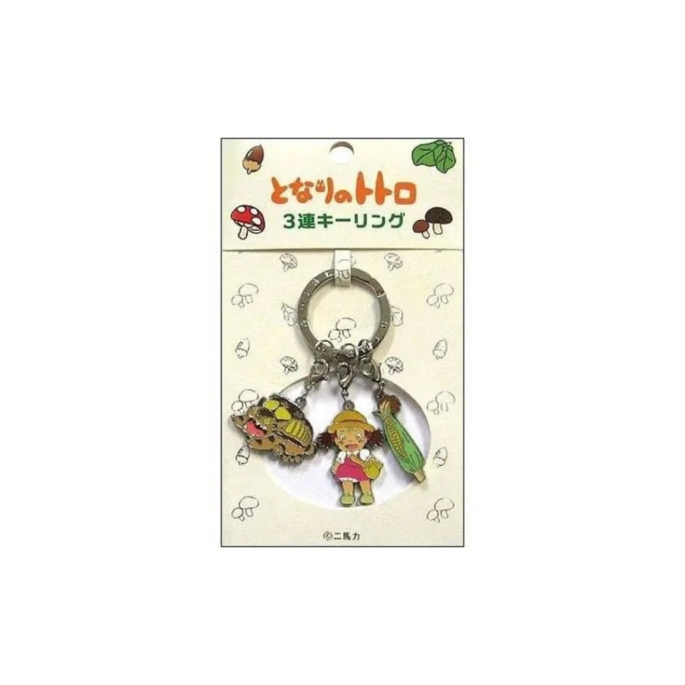 Online Maison Ghibli Metal Key Chain Catbus 3 Characters - My Neighbor Totoro