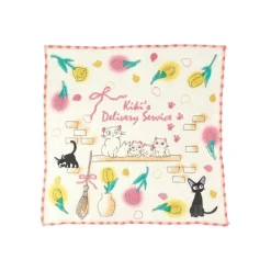Clearance Maison Ghibli Mini Towel Cat Family 25 X 25 Cm - Kiki'S Delivery Service