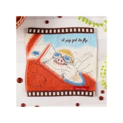 Discount Maison Ghibli Mini Towel Celluloid Marco'S Seaplane - Porco Rosso