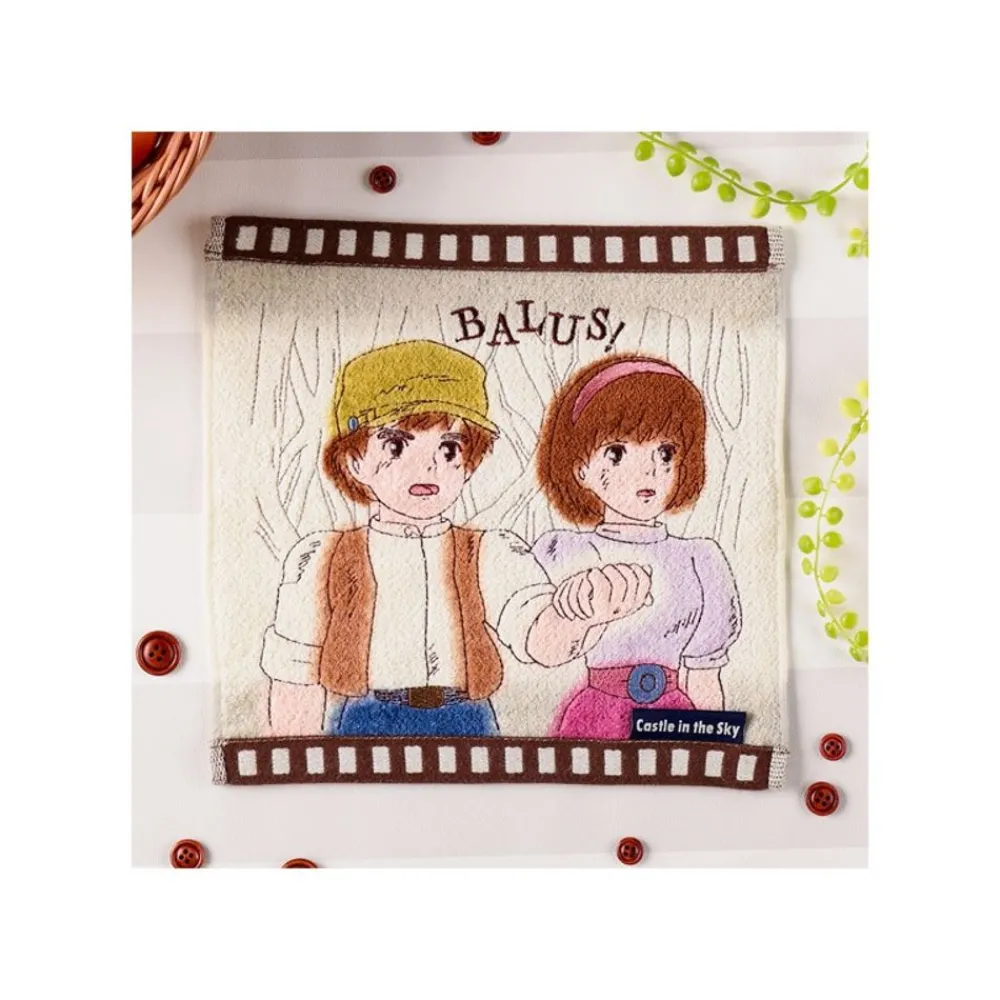 Clearance Maison Ghibli Mini Towel Celluloid Sheeta & Pazu - Castle In The Sky