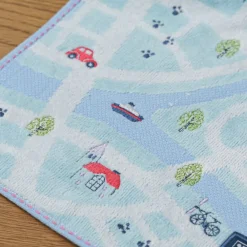 Hot Maison Ghibli Mini Towel City Map 25X25 Cm - Kiki'S Delivery Service