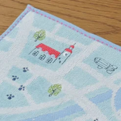 Hot Maison Ghibli Mini Towel City Map 25X25 Cm - Kiki'S Delivery Service
