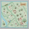 Best Maison Ghibli Mini Towel Hiking Map 25X25 Cm - My Neighbor Totoro