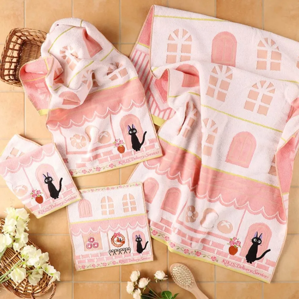 New Maison Ghibli Mini Towel Jiji Street Corner 25X25 Cm - Kiki'S Delivery Service