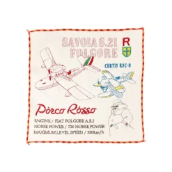 Hot Maison Ghibli Mini Towel Seaplanes 25X25 Cm - Porco Rosso