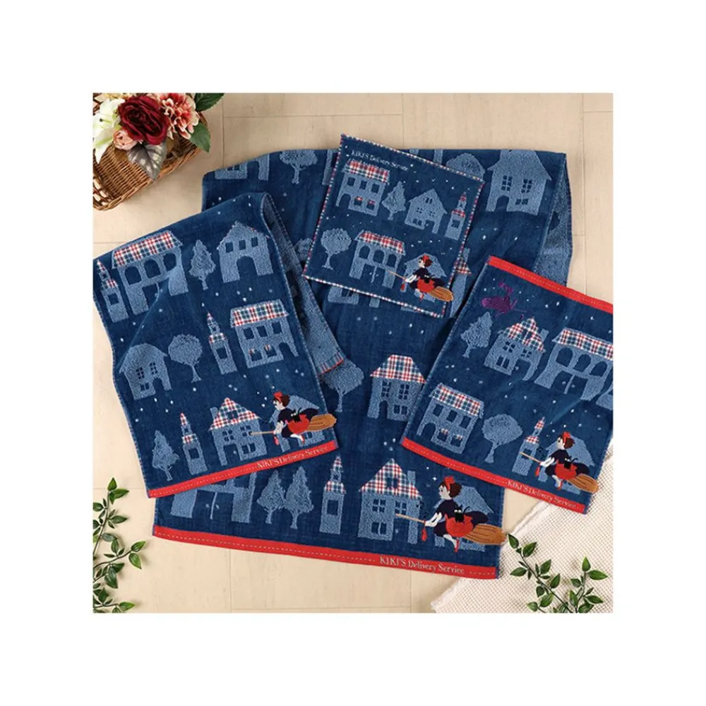 Outlet Maison Ghibli Mini Towel The Night Of Departure 25X25 Cm - Kiki'S Delivery Service
