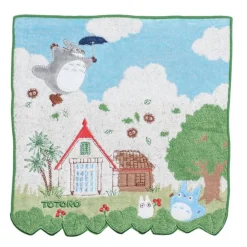 Hot Maison Ghibli Mini Towel Totoro In The Sky 25X25 Cm - My Neighbor Totoro