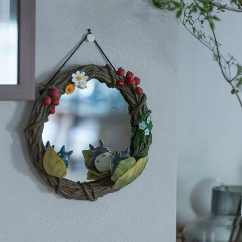 Best Maison Ghibli Mirror Flowers Garland Totoro - My Neighbor Totoro