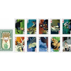 Maison Ghibli Movie Scenes Playing Cards - Princess Mononoke