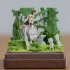 Hot Maison Ghibli Paper Craft San, Moro And Kodama -Princess Mononoke