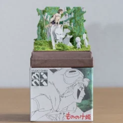 Hot Maison Ghibli Paper Craft San, Moro And Kodama -Princess Mononoke