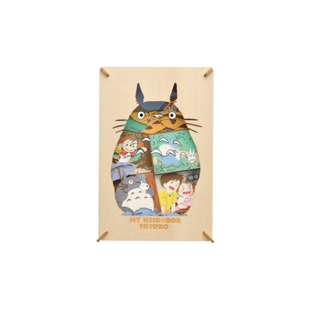 Discount Maison Ghibli Paper Theater Wood Style Silhouette Big Totoro - My Neighbor Totoro