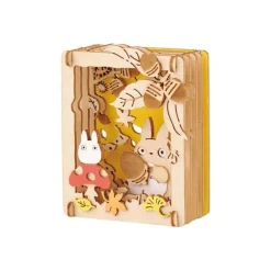 Outlet Maison Ghibli Paper Theater Wood Style Totoro Mushroom - My Neighbor Totoro