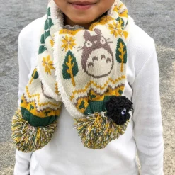 Clearance Maison Ghibli Pom Pom Scarf Totoro & Soot Sprites - My Neighbor Totoro