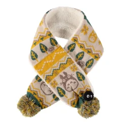 Clearance Maison Ghibli Pom Pom Scarf Totoro & Soot Sprites - My Neighbor Totoro
