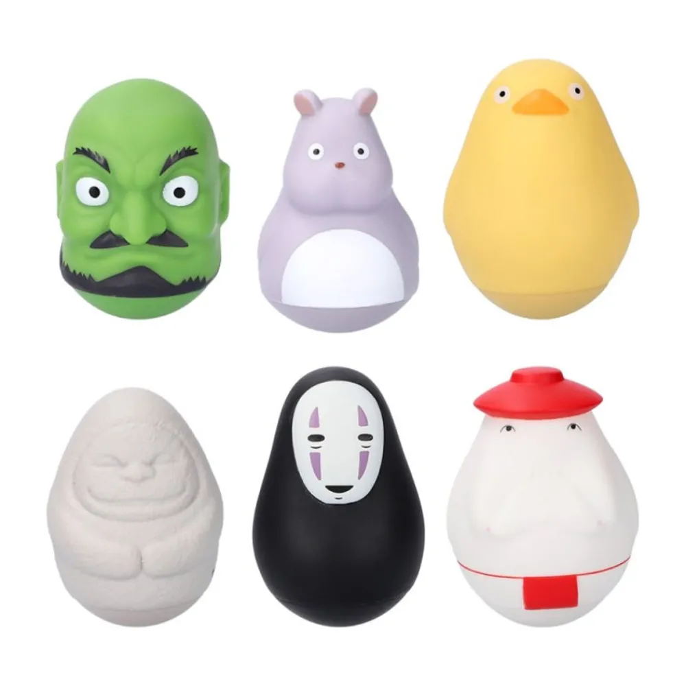 Outlet Maison Ghibli Pose Collection Assort. Of 6 Roly-Poly Figurines - Spirited Away