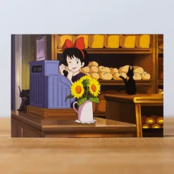 New Maison Ghibli Postcard Kiki Sunflower - Kiki'S Delivery Service