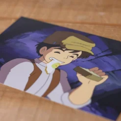 Clearance Maison Ghibli Postcard Pazu Snack - Castle In The Sky
