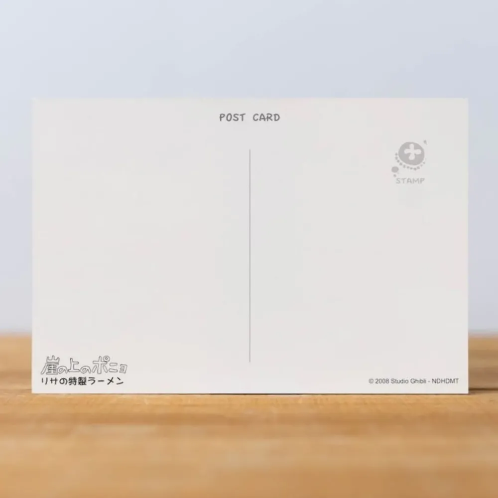 Clearance Maison Ghibli Postcard Ponyo & Sosuke Ramen - Ponyo On The Cliff