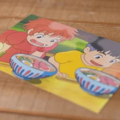 Clearance Maison Ghibli Postcard Ponyo & Sosuke Ramen - Ponyo On The Cliff