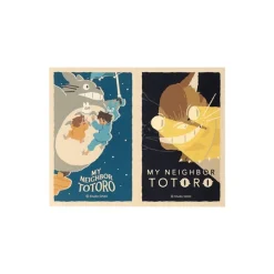 Sale Maison Ghibli Retro Stickers Catbus & Flying Totoro - My Neighbor Totoro
