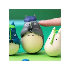 Outlet Maison Ghibli Round Bottomed Figurine Middle Totoro With Leaf - My Neighbor Totoro