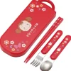 Best Maison Ghibli Set Chopsticks Spoon Fork Mei Red - My Neighbor Totoro