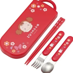 Best Maison Ghibli Set Chopsticks Spoon Fork Mei Red - My Neighbor Totoro