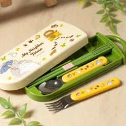 Hot Maison Ghibli Set Chopsticks Spoon Fork Totoro & Catbus - My Neighbor Totoro