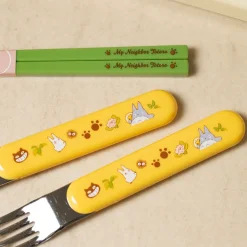 Hot Maison Ghibli Set Chopsticks Spoon Fork Totoro & Catbus - My Neighbor Totoro