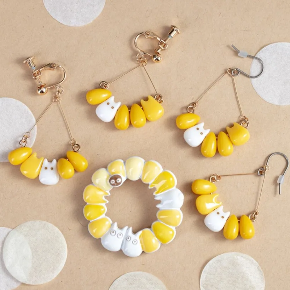 Discount Maison Ghibli Small Totoro & Corn Clipped Earrings - My Neighbor Totoro