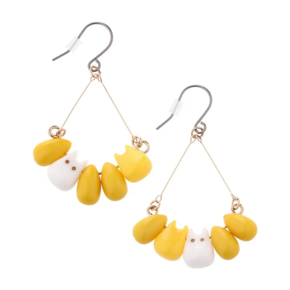 Maison Ghibli Small Totoro & Corn Pierced Earrings - My Neighbor Totoro