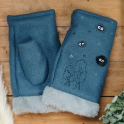 New Maison Ghibli Soot Sprites Gloves - My Neighbor Totoro