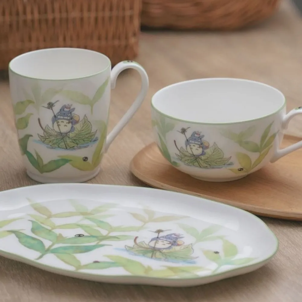 Sale Maison Ghibli Soup Mug Totoro On A Leaf - My Neighbor Totoro