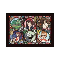 Online Maison Ghibli Stained Glass Puzzle 208P Characters Gallery - Kiki'S Delivery Servic