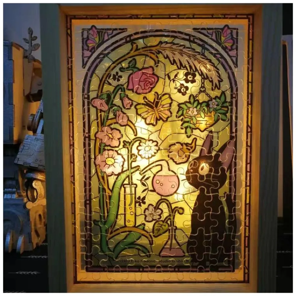 New Maison Ghibli Stained Glass Puzzle 126P No Face - Spirited Away