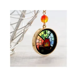 Clearance Maison Ghibli Stained Glass Series-Pierced Earrings Calcifer -Howl'S Moving Castle