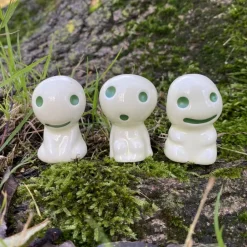 Maison Ghibli Statue Kodama B & 1 Blind Power Stone - Princess Mononoke