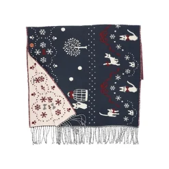 New Maison Ghibli Stole With Button Kiki Snowing City - Kiki'S Delivery Service