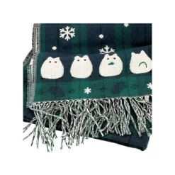 Clearance Maison Ghibli Stole With Button Totoro Check Pattern - My Neighbor Tororo